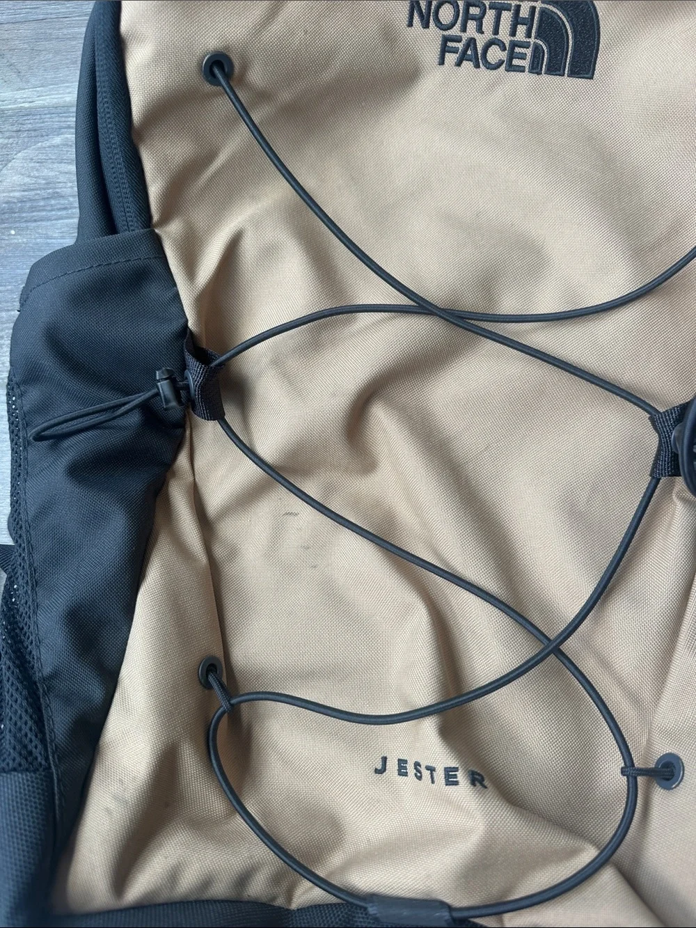 The North Face Tan & Black Jester Backpack